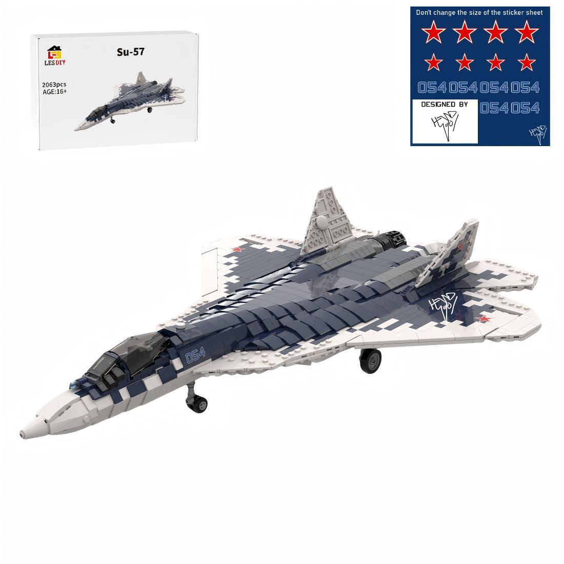 MOC-208186 1:35 Scale Su-57 Felon Building Blocks