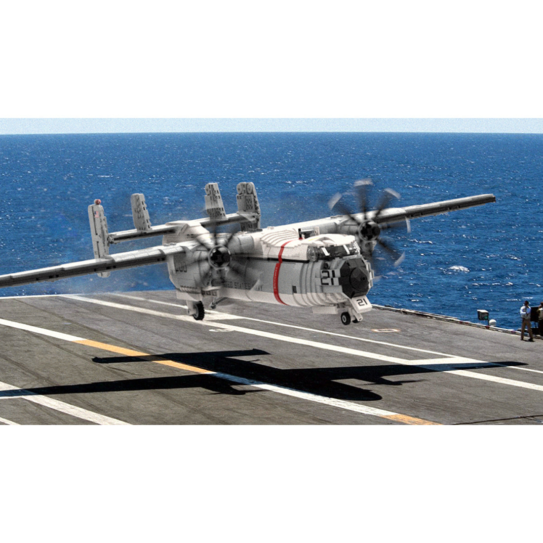 1/35 Scale US Military C-2 Transport Aircraft Building Blocks