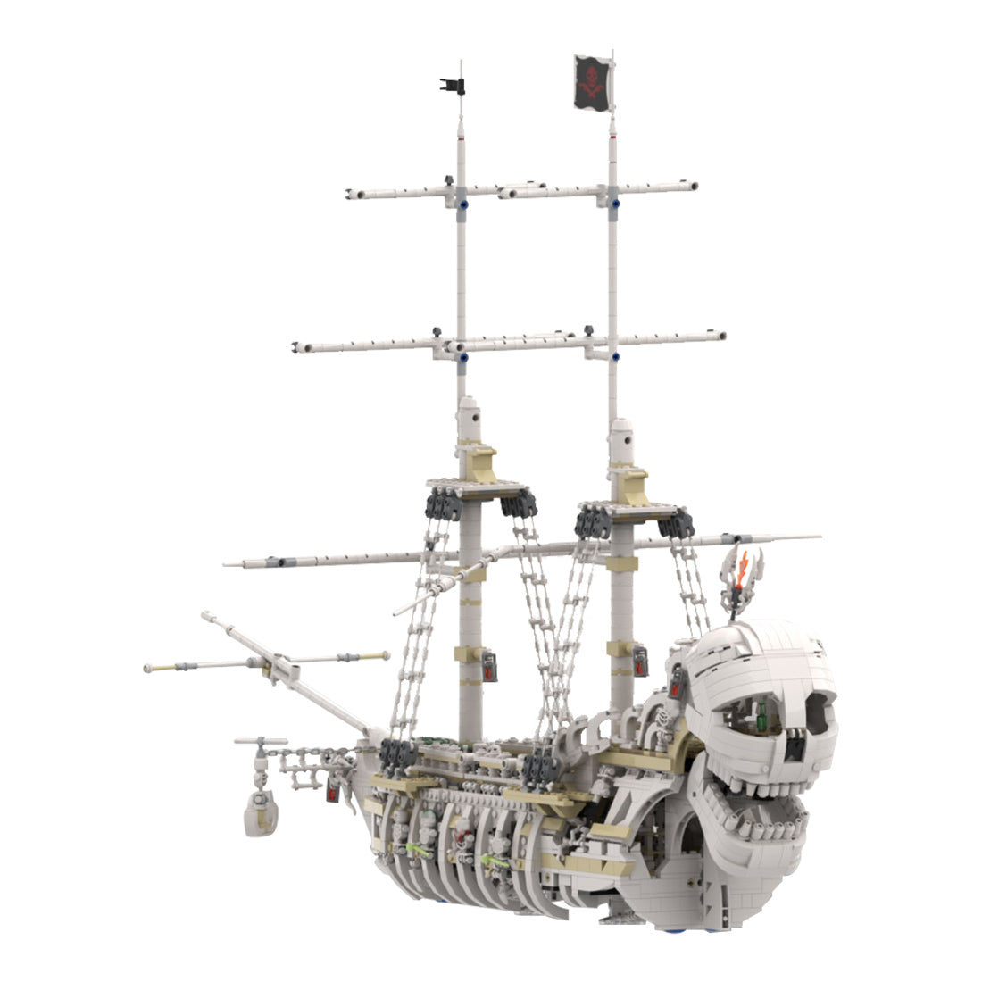 MOC-110420 The Terrifying Charon's Chest Pirate Ship Building Blocks