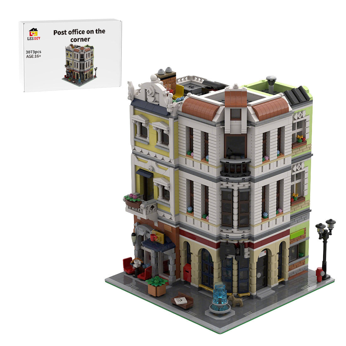 MOC-234260 Post office on the corner Building Blocks