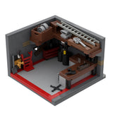 Classic Sports Car Garage Building Blocks