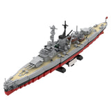 1/300 Scale Germany 3 in 1 Deutschland-class warship Building Blocks