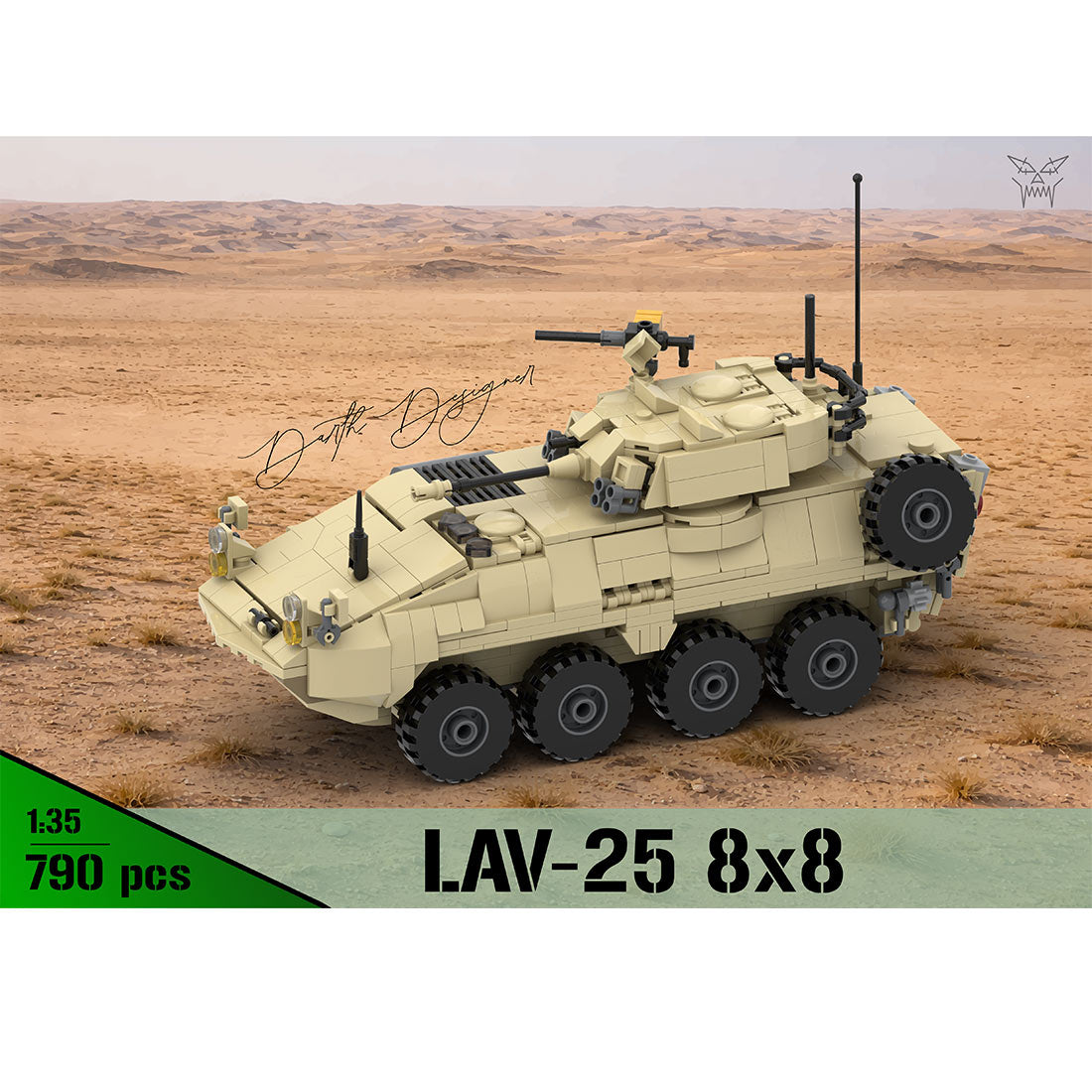 MOC-259577 8x8 Light Armoured Vehicle - 1:35 Scale Building Blocks