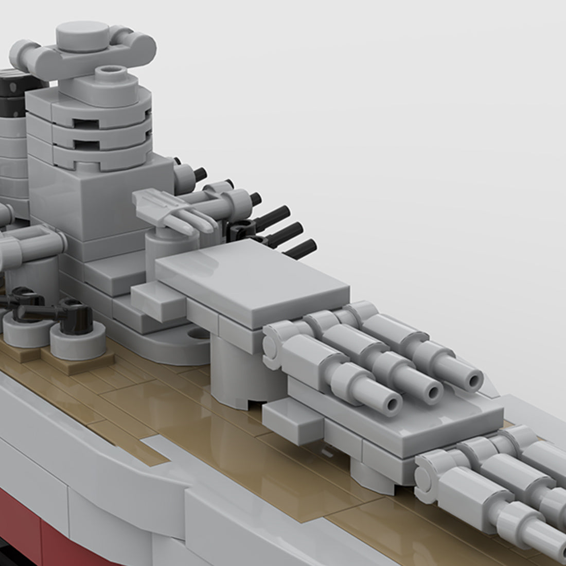 1:700 Scale Yamato Battleship Building Blocks