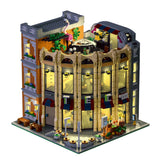 Mocsage Street Scene MOC European Department Corner Store with Light Building Blocks