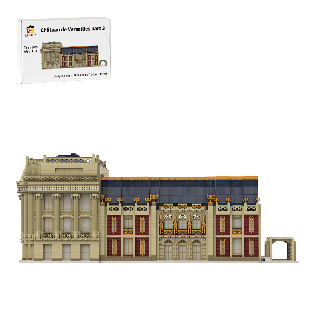 MOC-213847 Château de Versailles Part 3 Building Blocks