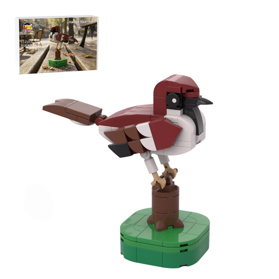 MOC-190893 Italian Sparrow Building Blocks