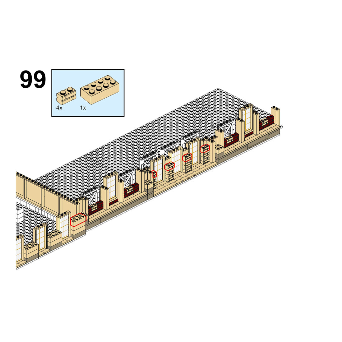 MOC-213847 Château de Versailles Part 3 Building Blocks