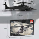 MH60M Black Hawk Military Copter Building Blocks