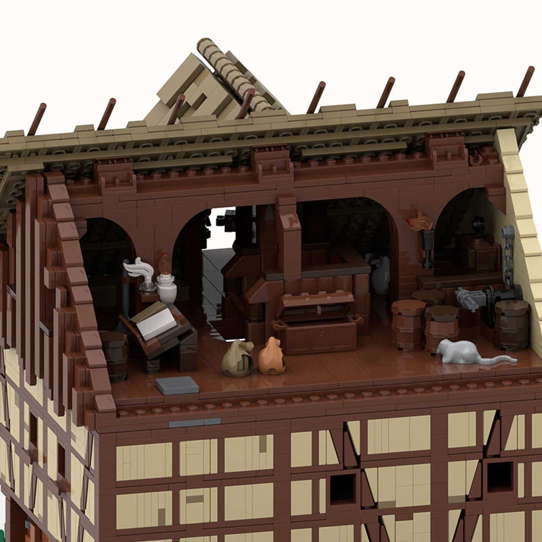 Medieval Taylorsgreen Village Bread Shop Building Blocks