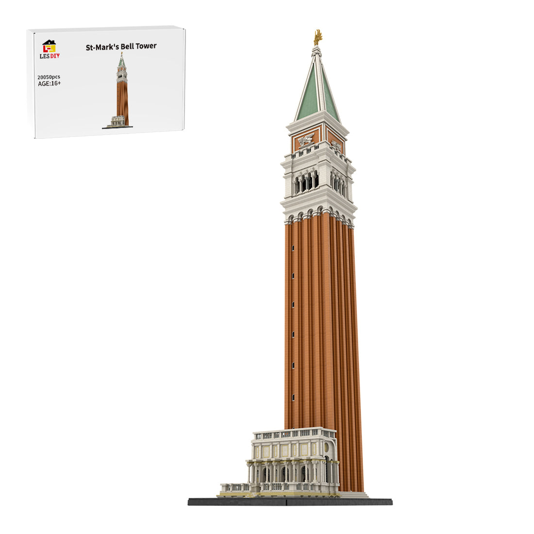 MOC-99638 1/50 St-Mark's Bell Tower Building Blocks