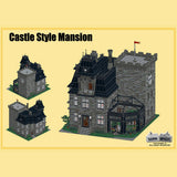 Gothic Castle Villa Victorian Mansion Building Blocks