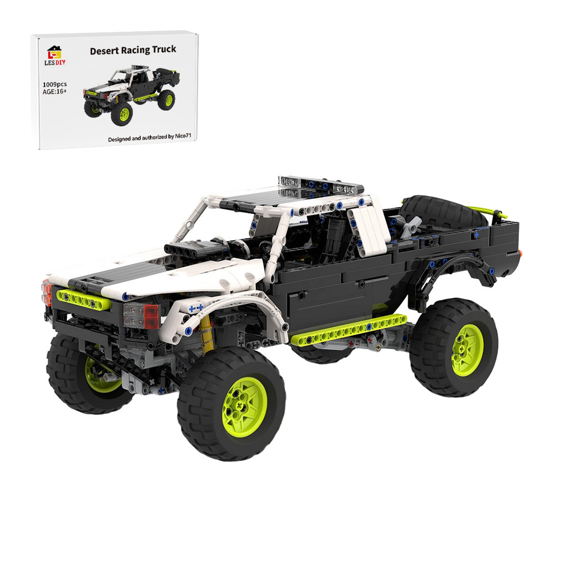 MOC-3320 RC Desert Off-Road Truck Building Blocks