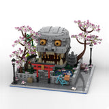 MOC-269494 Lion Head Garden Japanese Shrine Building Blocks