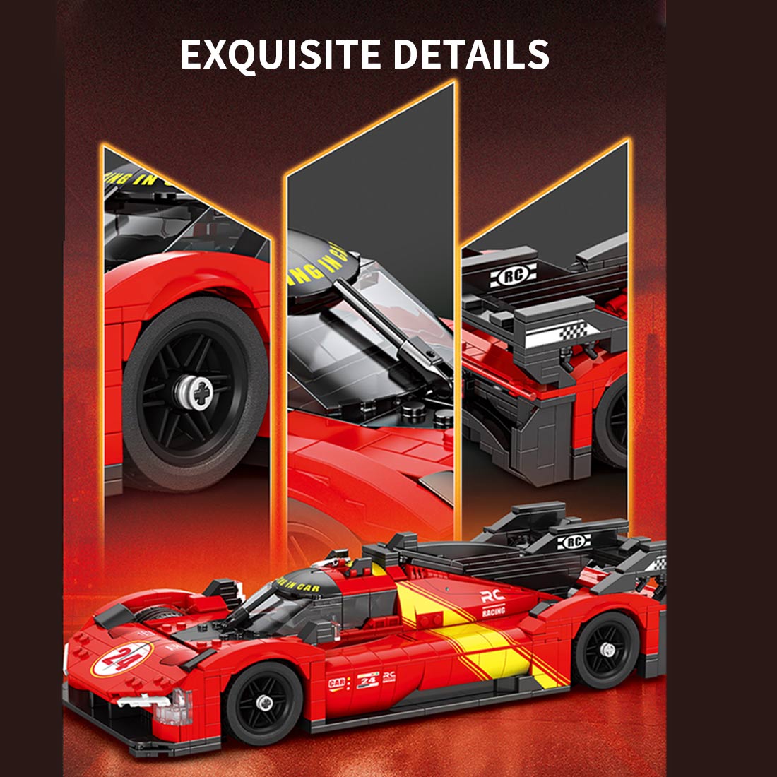 Mocsage 1:16 499P Supercar Building Blocks