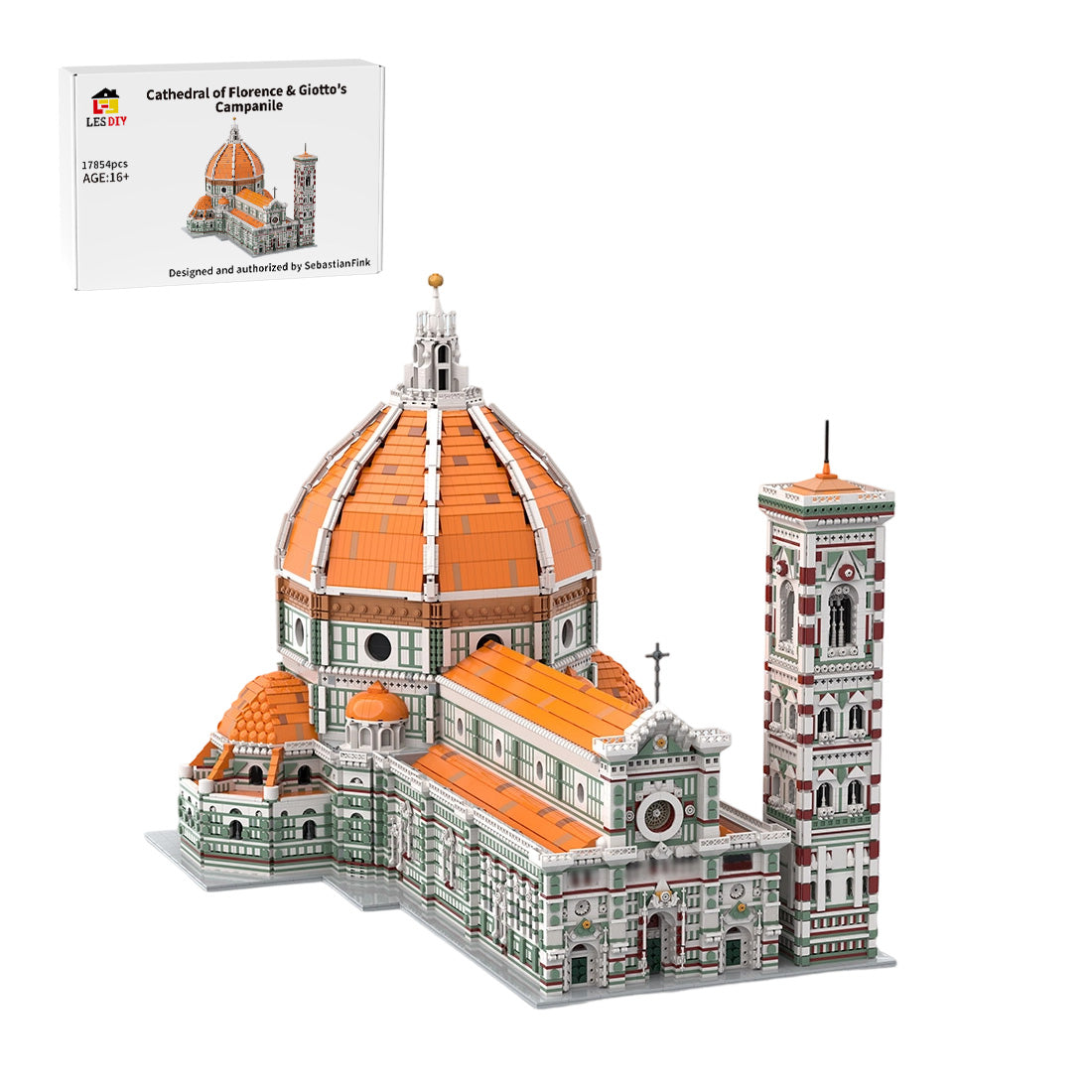 MOC-276083 Cathedral of Florence & Giotto's Campanile Building Blocks