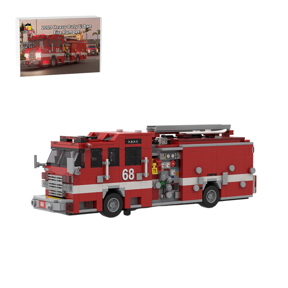 MOC-248452 Pierce Arrow XT Fire Engine Building Blocks