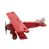 Classic Red Biplane Building Blocks