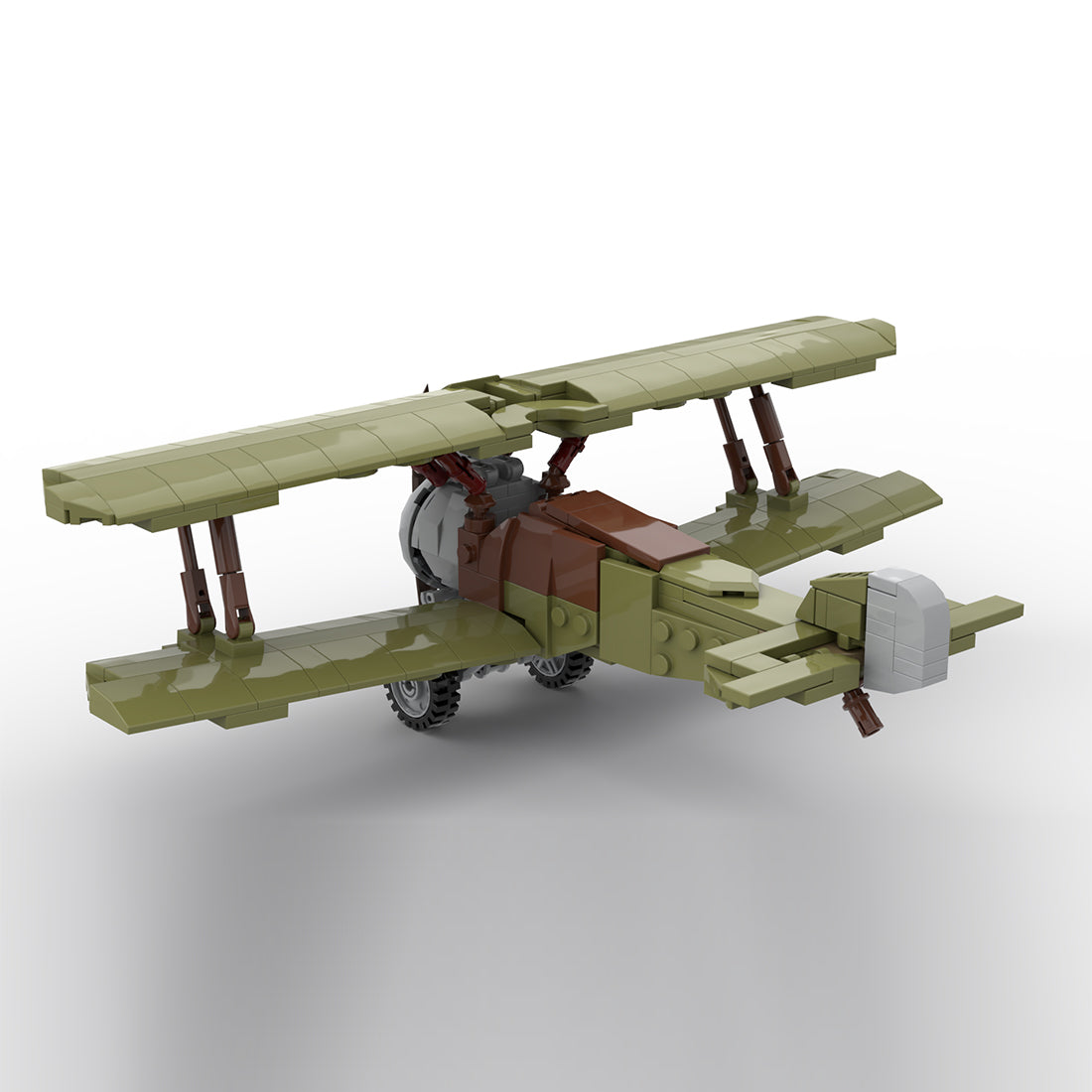 Vintage Military Biplane Building Blocks