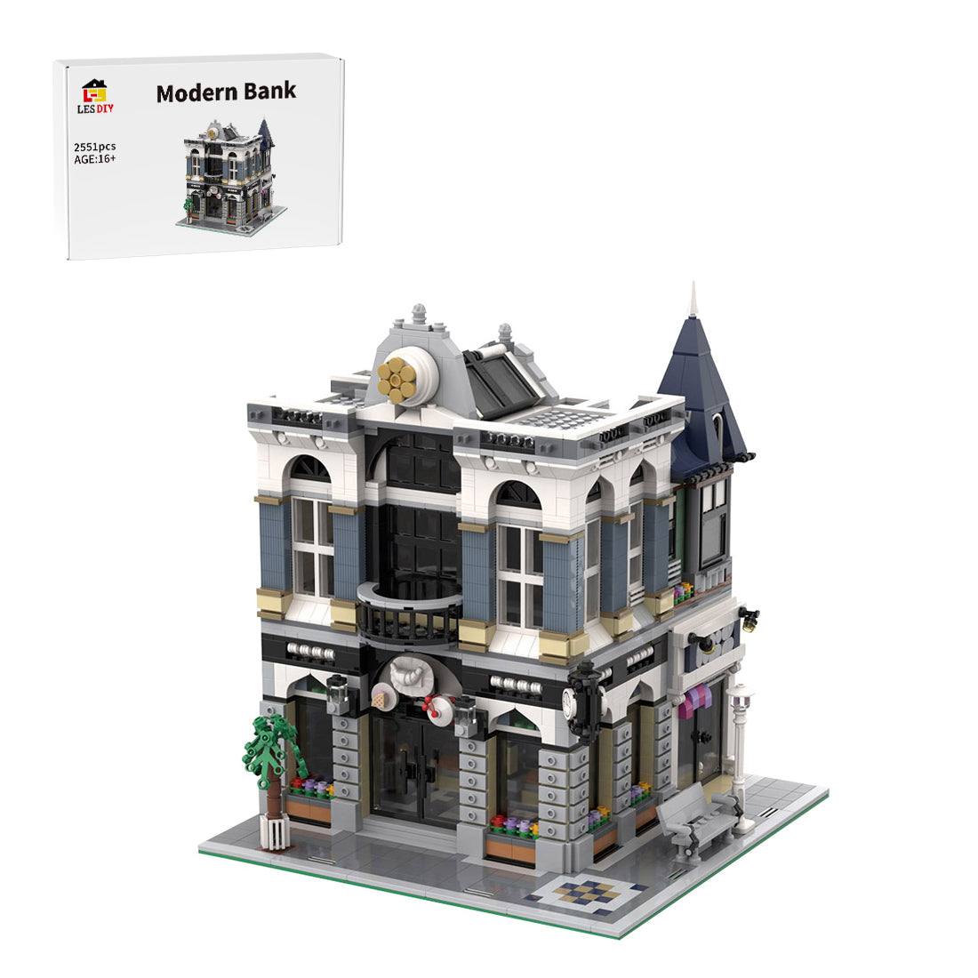 MOC-85888 Cake Bank - 10255 Assembly Square Alternative Building Blocks