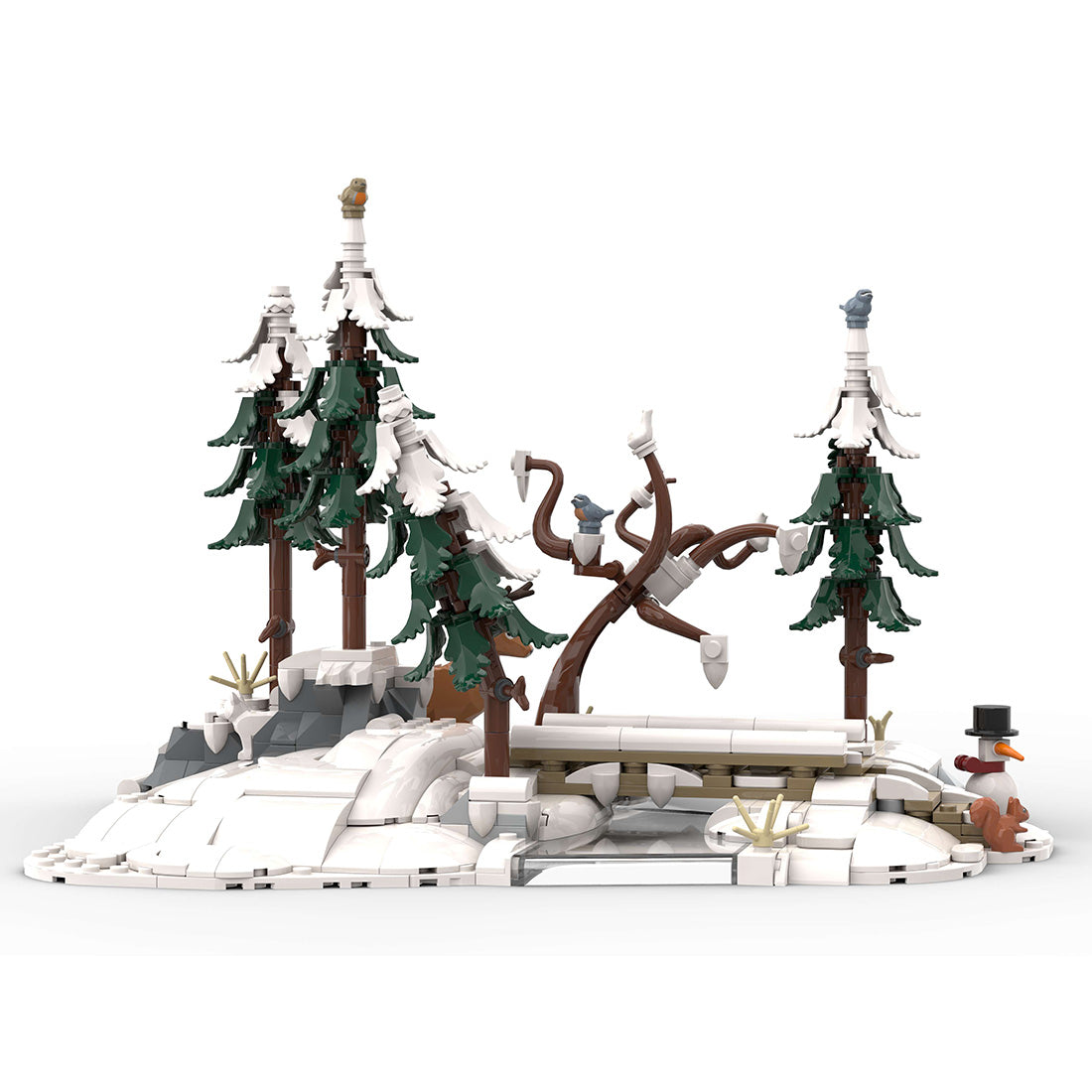 Winter Adventure Street Scene Building Blocks
