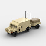 Desert HUMVEE 11 Modern Military Vehicle Building Blocks