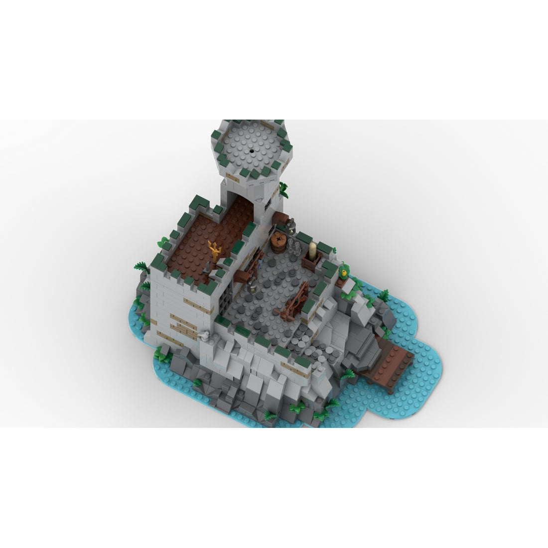 MOC-243062 Kraken Prison Island Outpost Medieval Building Blocks