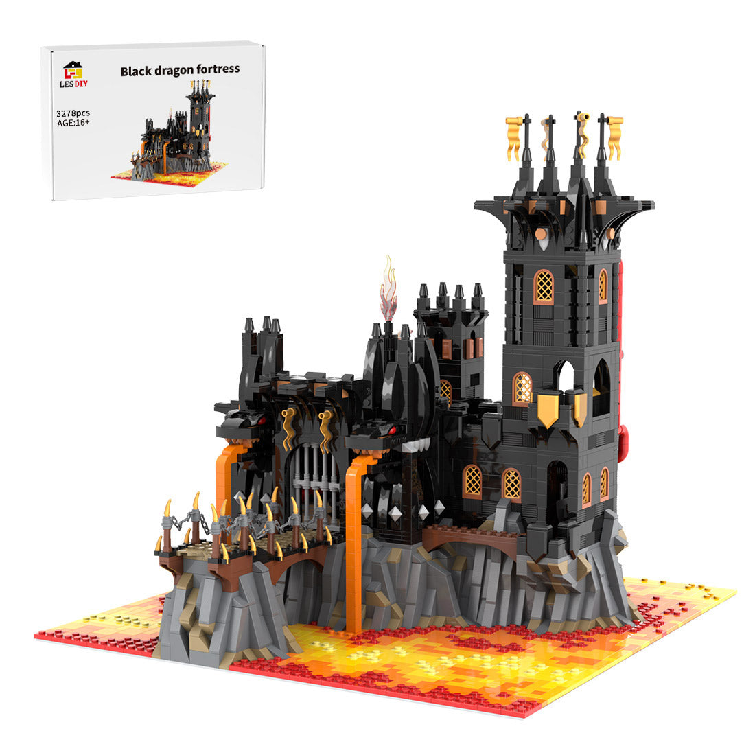 MOC-233488 Black Dragon's Fortress Building Blocks