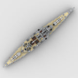 1/485 Scale WWII British Hood Battlecruiser Military Building Blocks