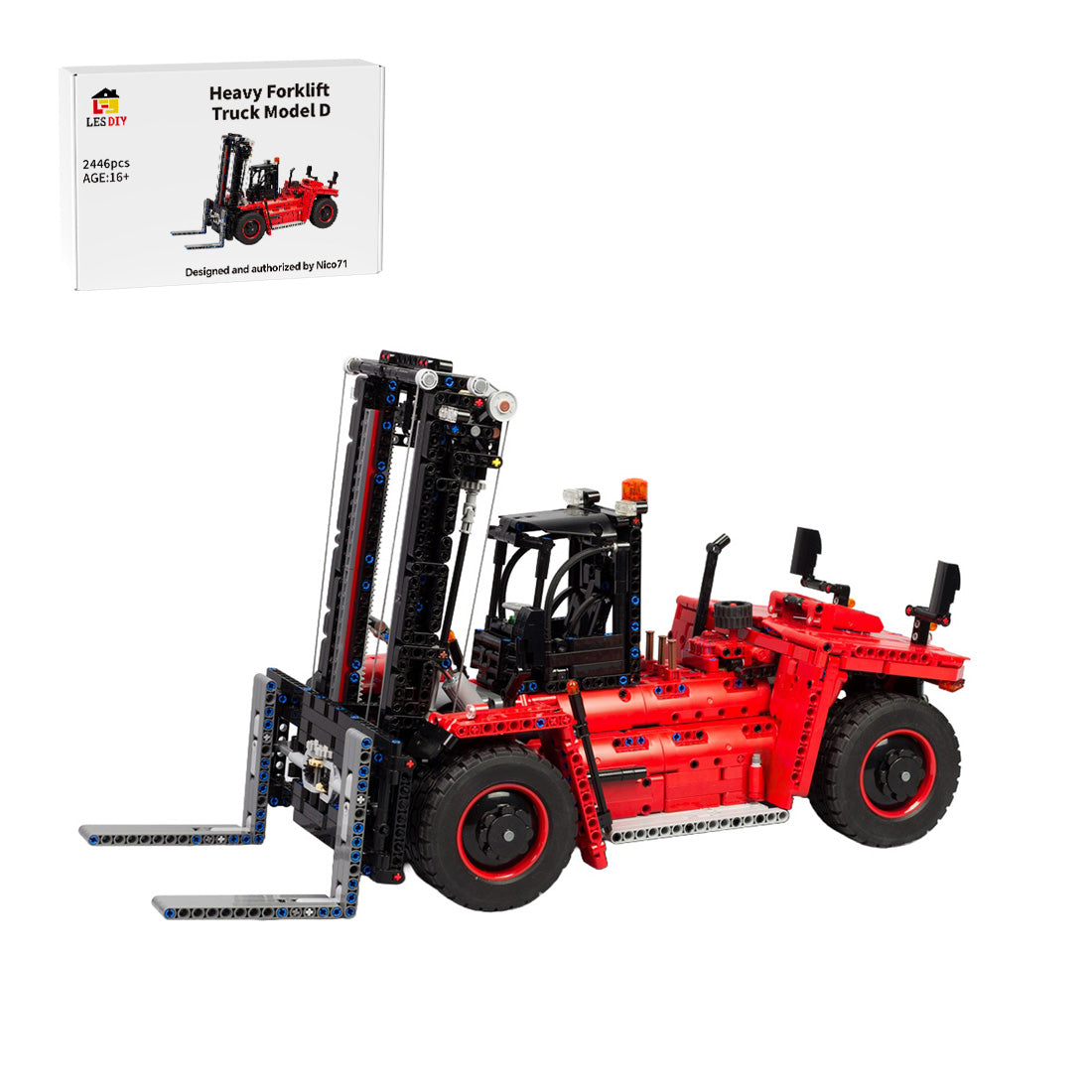 MOC-27807 Model D Heavy-Duty Forklift Building Blocks