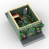 MOC-209268 Green Ivy Flower Shop Modular Building Blocks