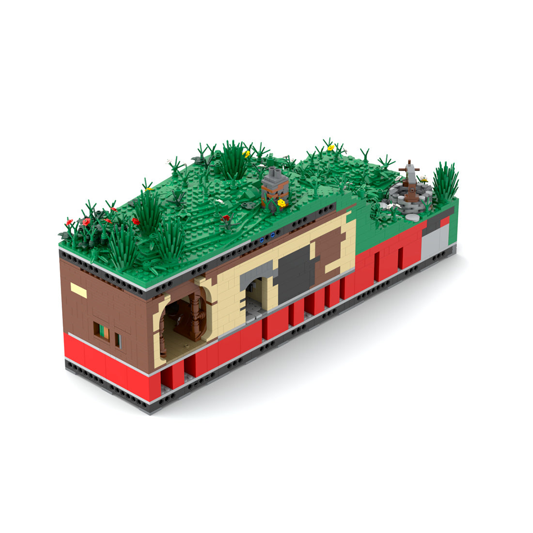 Medieval Cavern Dwelling Modular Section 5 Kitchen Building Blocks