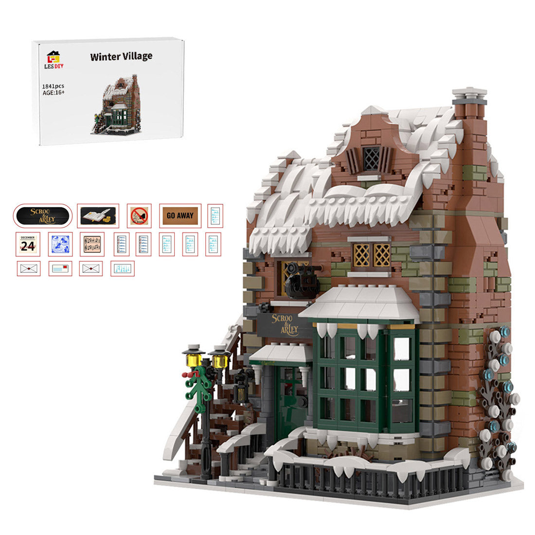 MOC-228435 Winter Village - Scrooge & Marley Building Blocks