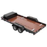 MOC-141762 1:8 Scale Flatbed Car Trailer with Wooden Platform Building Blocks