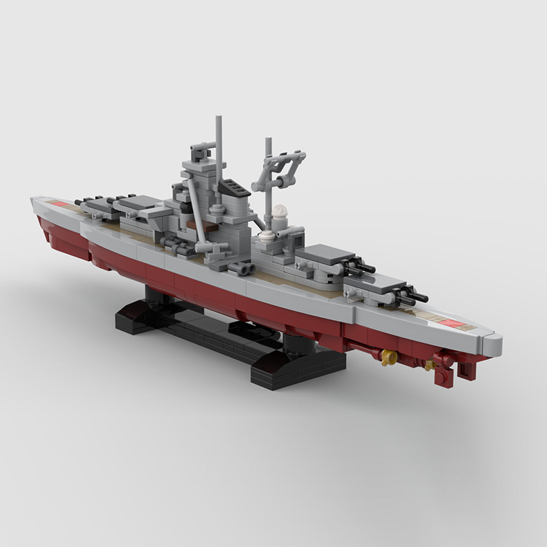 1:700 Scale German Bismarck Battleship Building Blocks