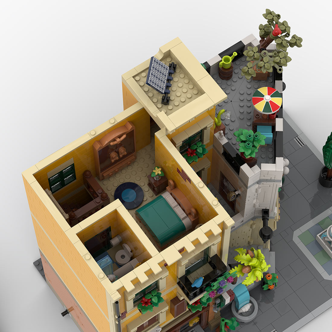 MOC-217918 Italian Street Corner Building Blocks