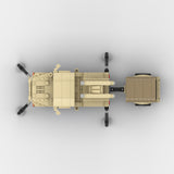 Desert HUMVEE 14 Modern Military Vehicle Building Blocks