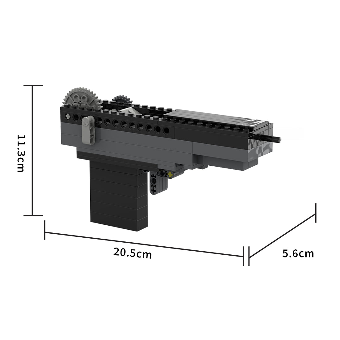Automatic Rubber Band Shooter Building Blocks