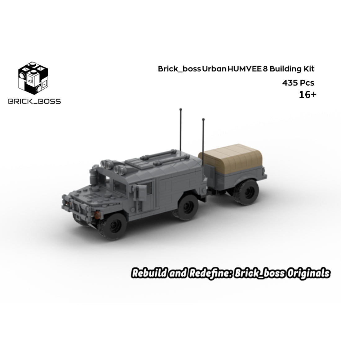 Urban HUMVEE 8 Modern Military Vehicle Building Blocks