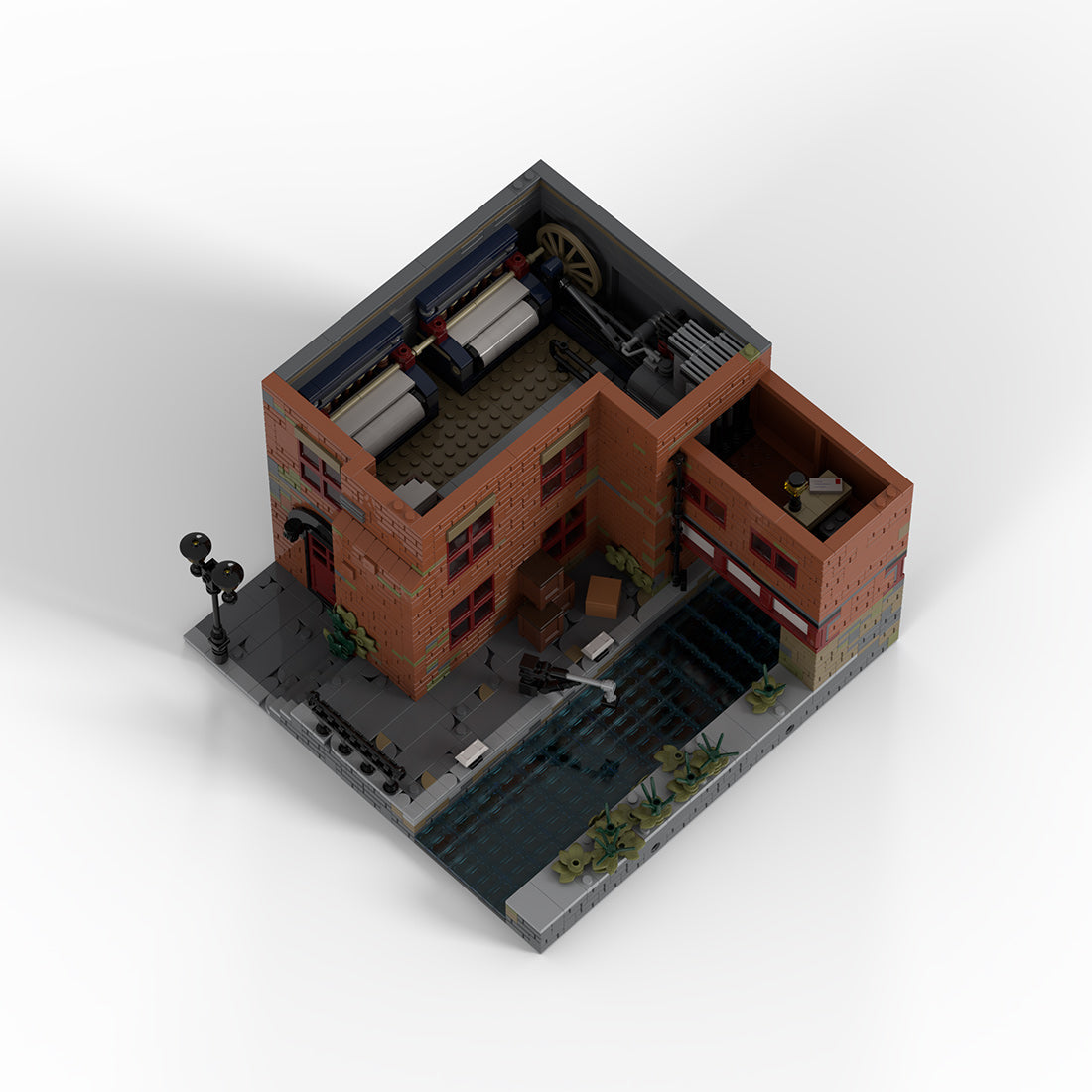 MOC-256256 Victorian Factory Modular Building Blocks