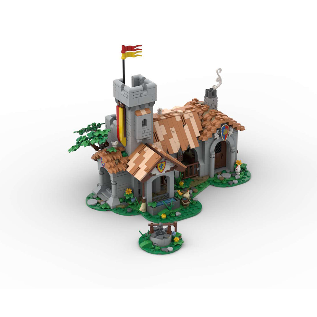 MOC-241328 Lion Knight Royal Stable Building Blocks