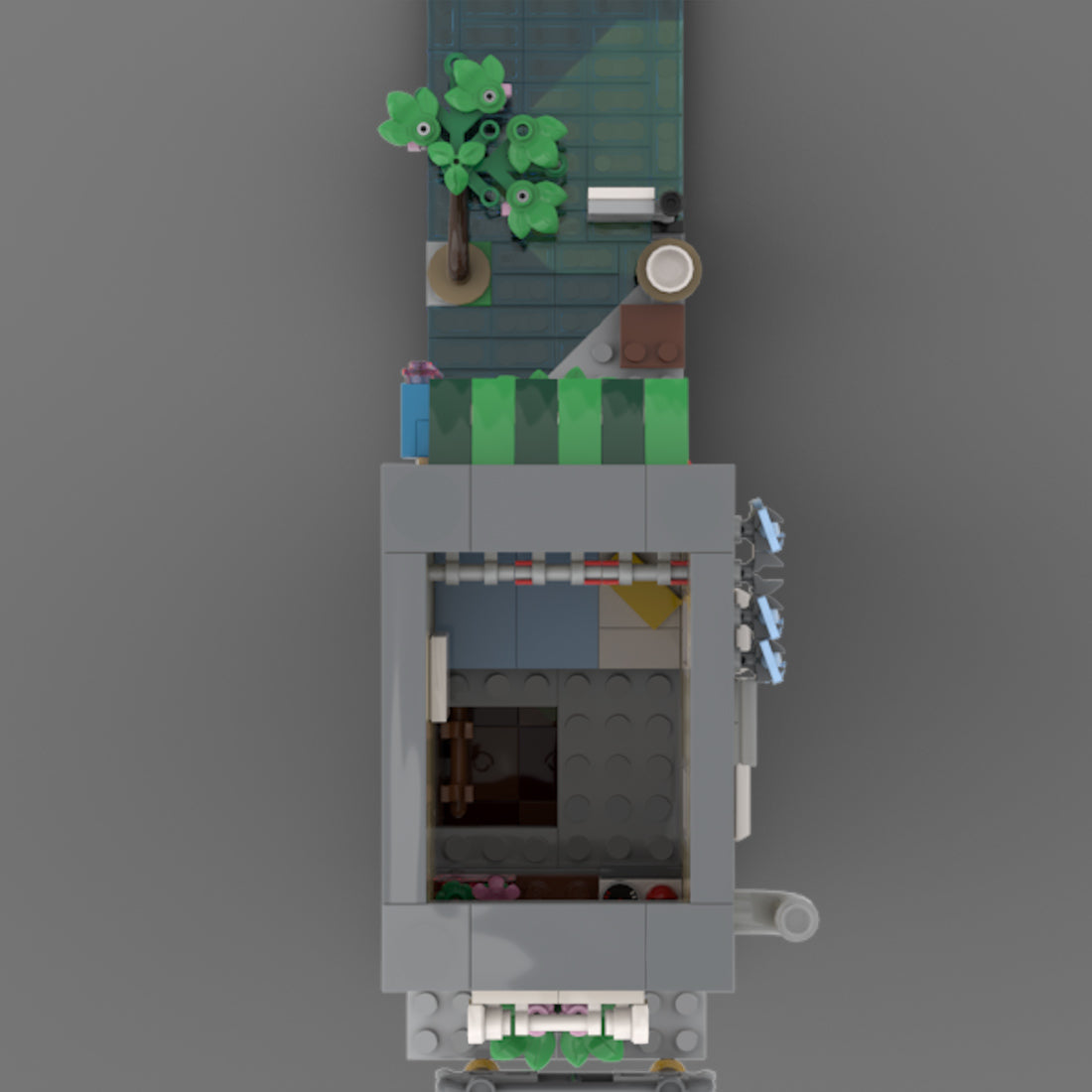MOC-125588 Modular Noodle Shop Building Blocks