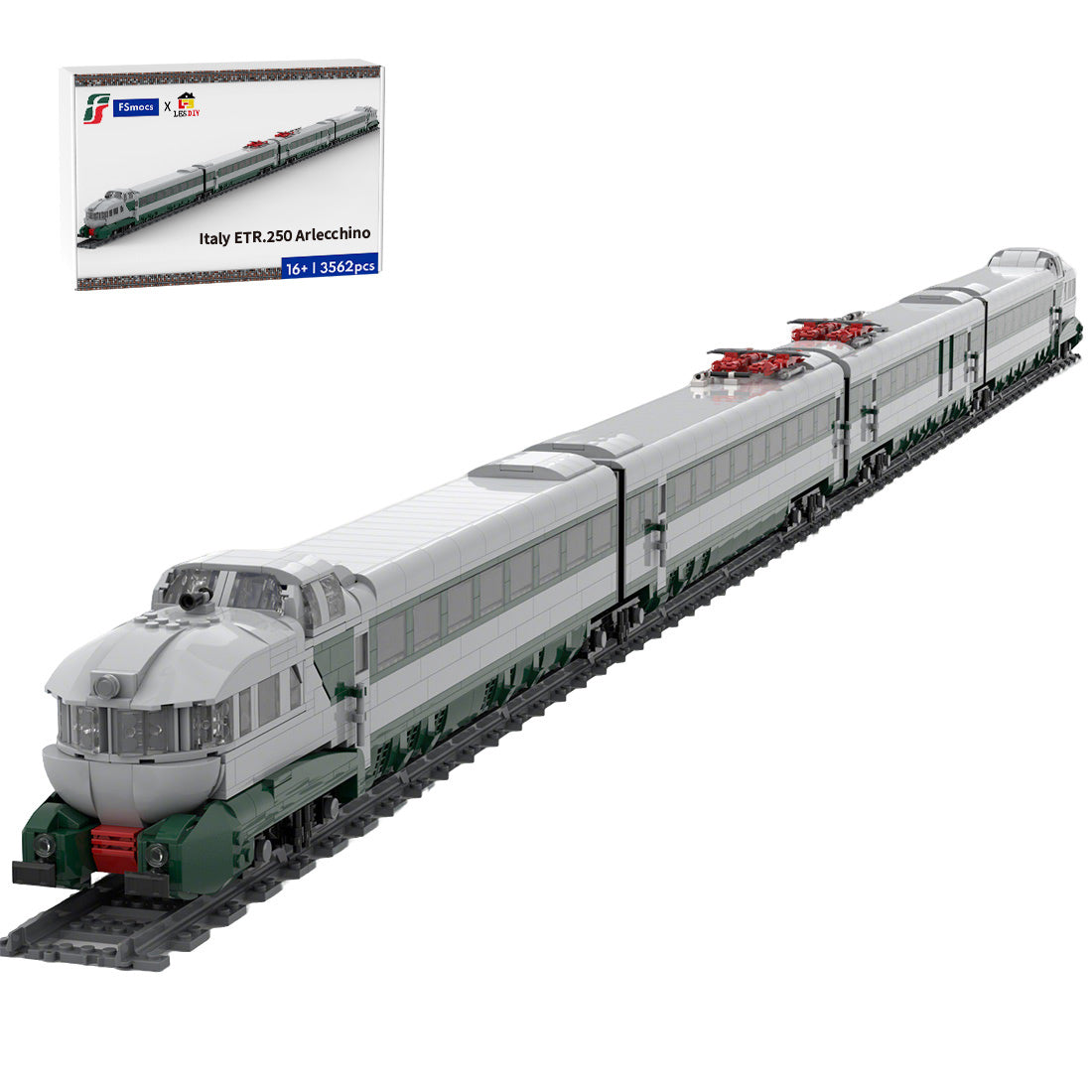 Italy ETR.250 Arlecchino Train Building Blocks