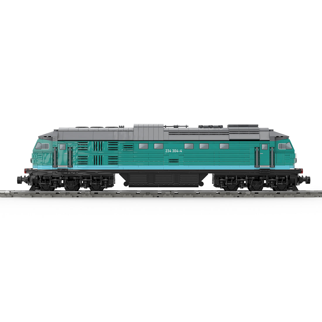 MOC-127413 BR 234 304-4 1:43 Scale Heavy Diesel Locomotive Building Blocks