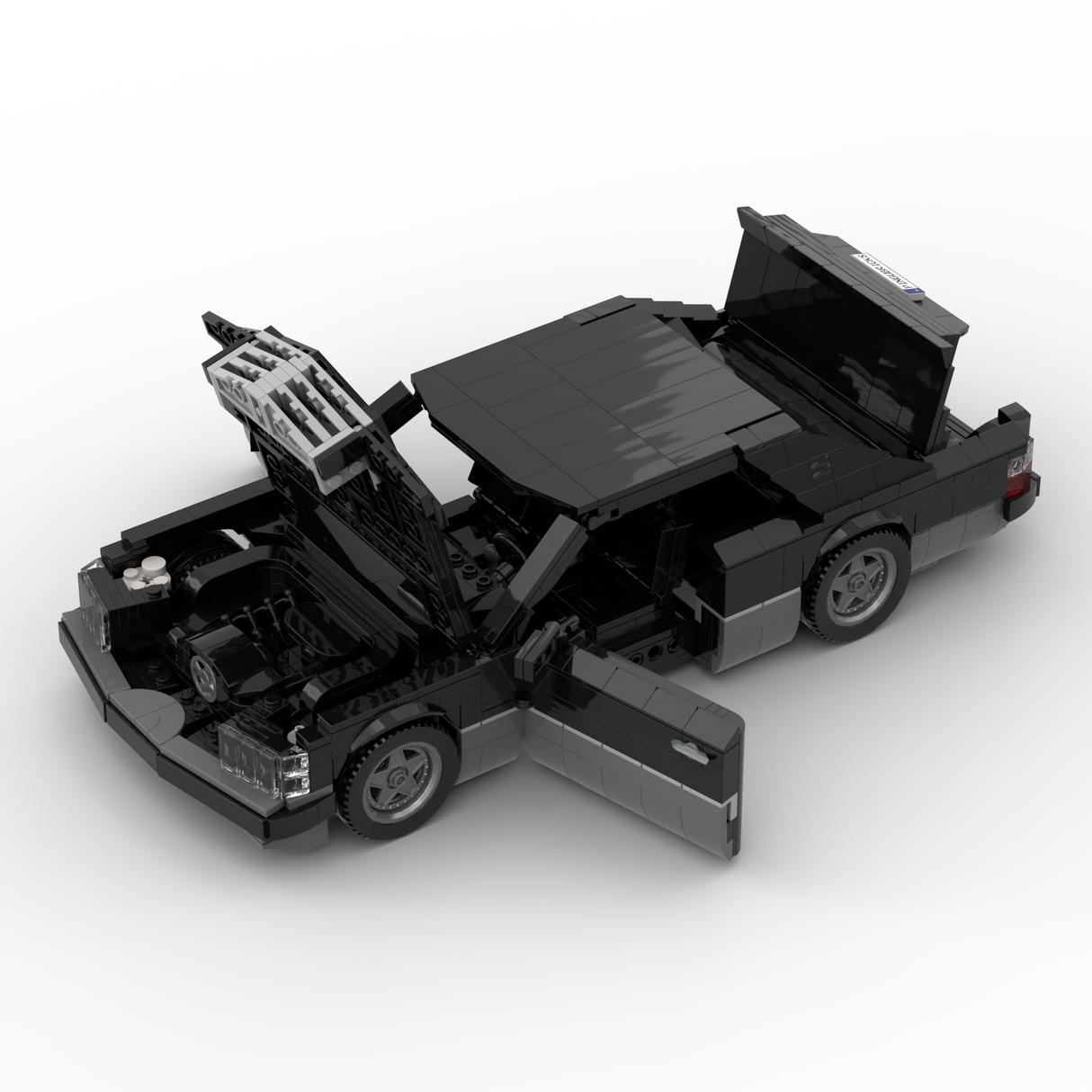 1980s German Grand Touring Coupe Building Blocks (Gobricks)