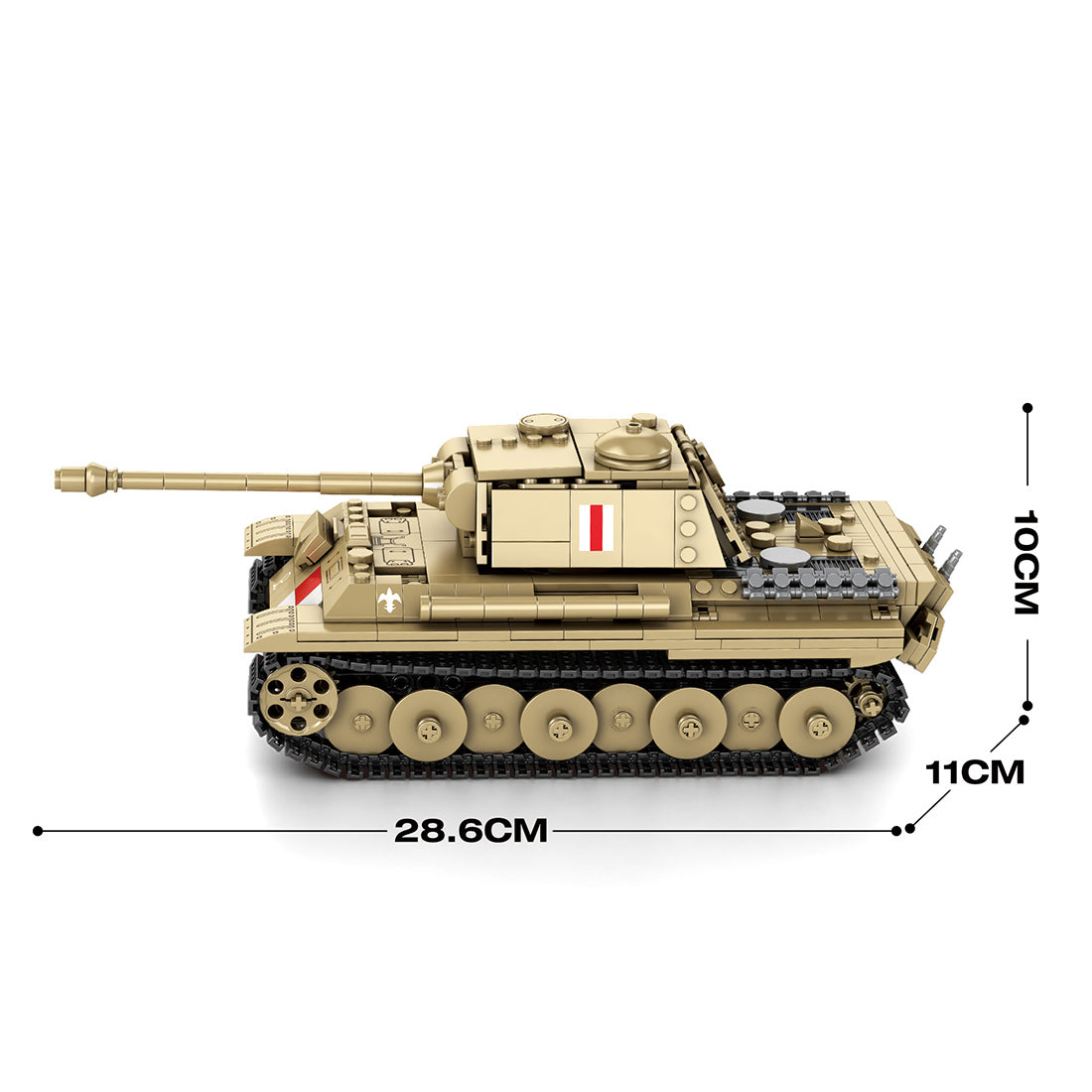 Mocsage 1/23 Scale Premium Medium Tank Building Blocks