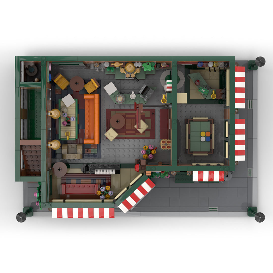 MOC-87089 Central Perk & Seinfeld Building Blocks