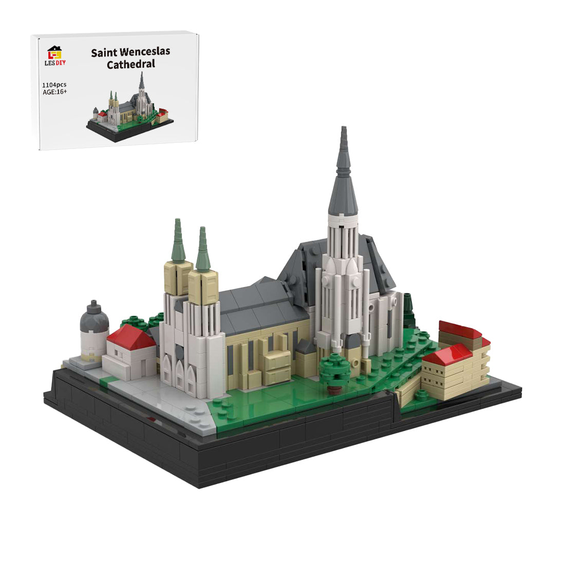 MOC-204311 Saint Wenceslas Cathedral, Olomouc, Czech Republic Building Blocks