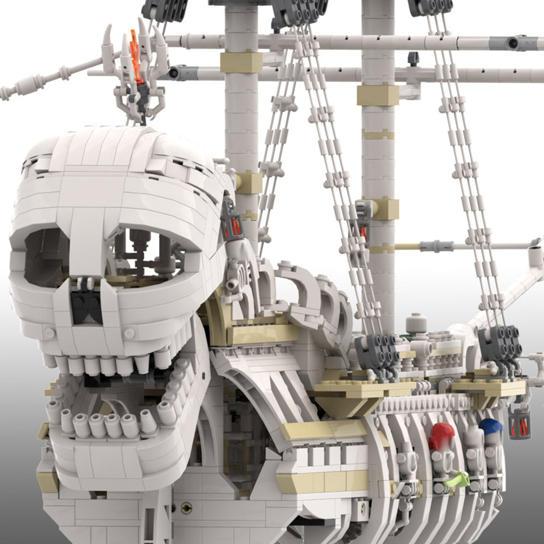 MOC-110420 The Terrifying Charon's Chest Pirate Ship Building Blocks