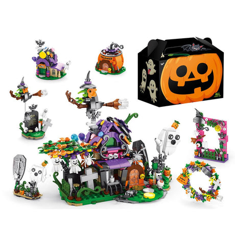 6 - in - 1 Halloween Haunted House Assembly Toy Building Blocks - LesDiy - Building Blocks